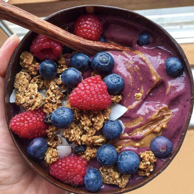 Blueberry Açai Protein Smoothie Bowl