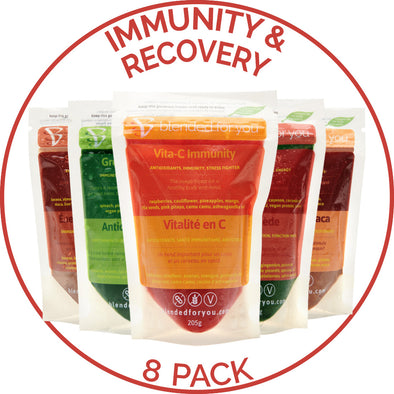 Blended For You: Immunity & Recovery Smoothie 8-Pack Starters & Combos - collection:Immunity Boosting & Recovery