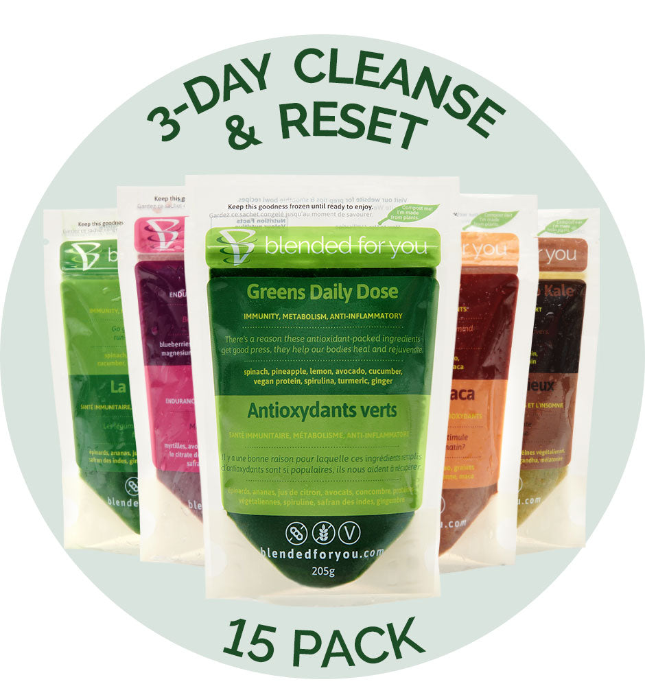 Cleanse & Reset Smoothie 3-Day Plan (15-Pack) – Blended For You