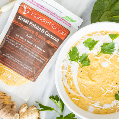 Blended For You: Sweet Potato Coconut Soup Soup - collection: