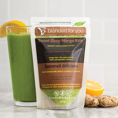 Blended For You: Sweet Sleep Mango Kale Smoothie - collection:Beauty & Healthy-Aging