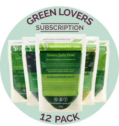 Blended For You: Green Lovers 12-Pack Subscription Pack - collection: